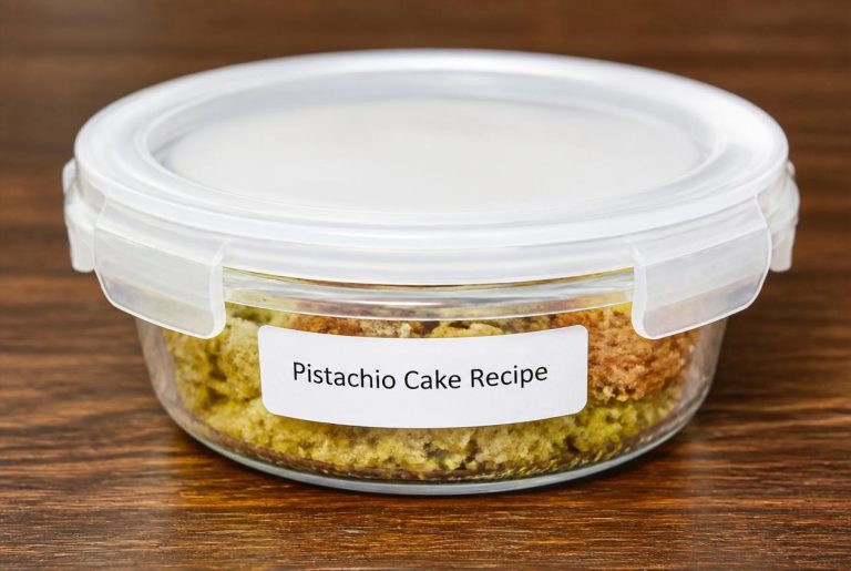 Pistachio Cake Recipe Class Storage Tips