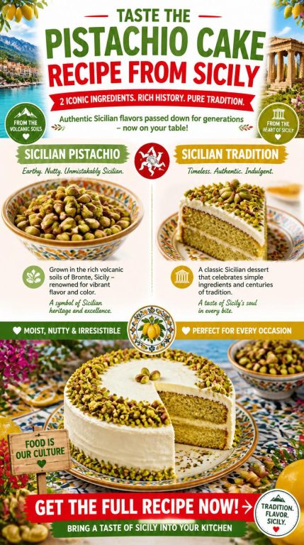 Pistachio Cake Recipe From Sicily