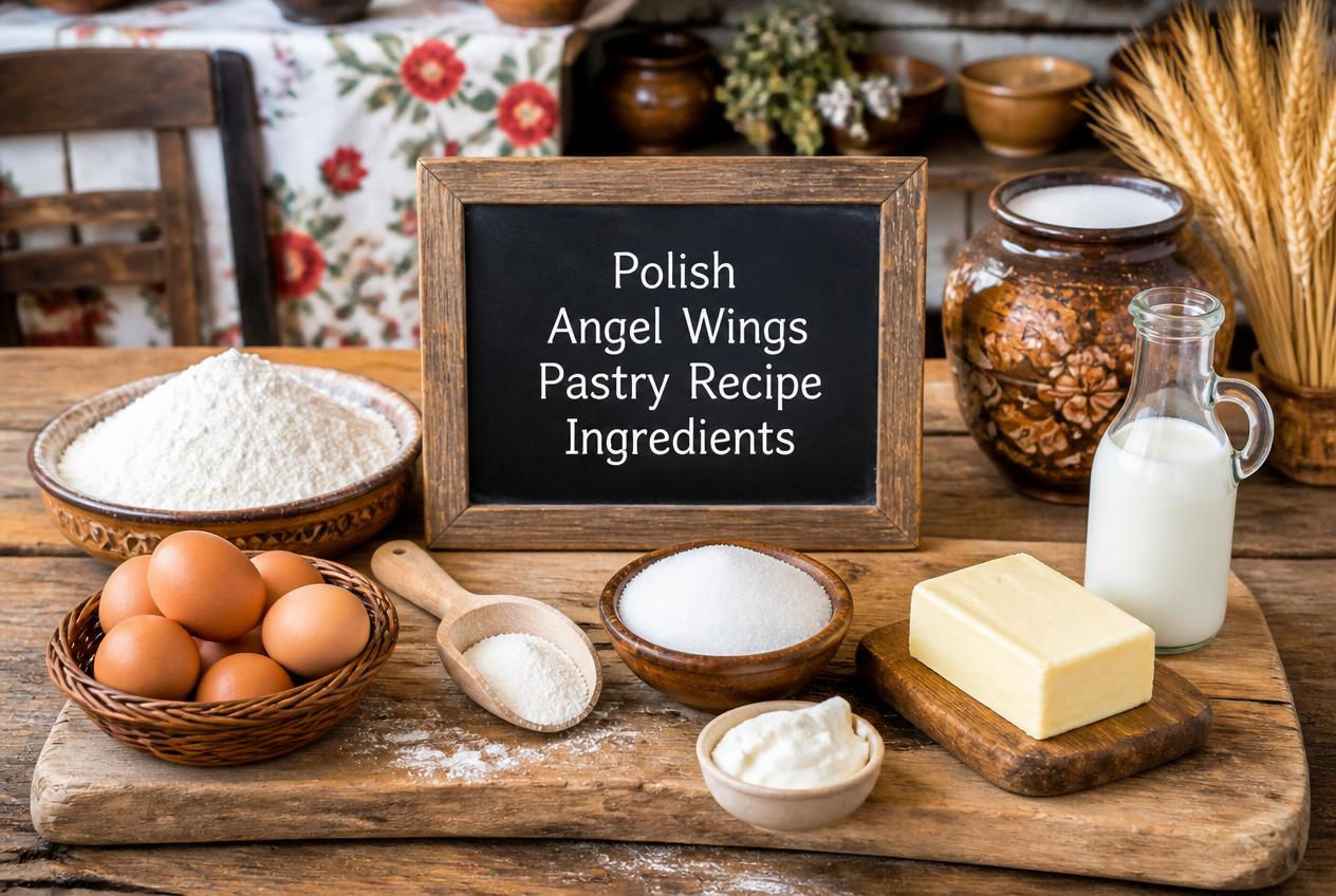 Polish Angel Wings Pastry Recipe Ingredients