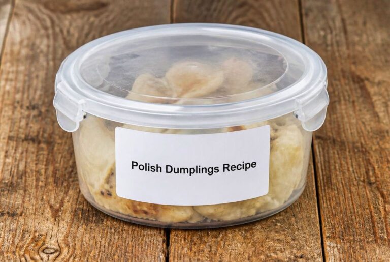 Polish Dumplings Recipe Storage Tips