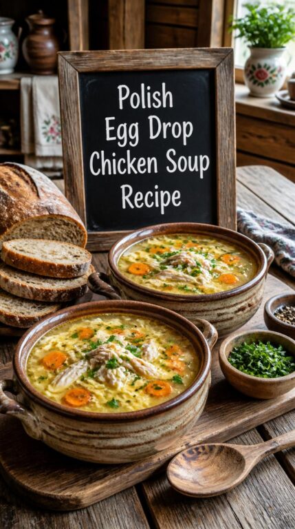 Polish Egg Drop Chicken Soup Recipe