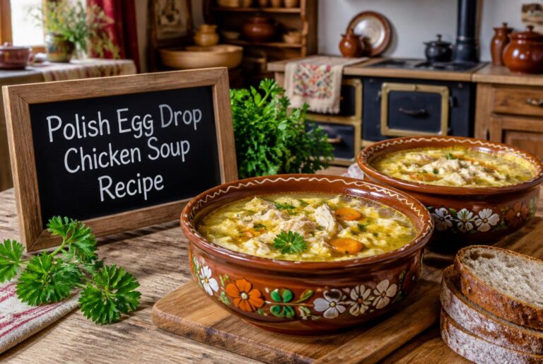 Polish Egg Drop Chicken Soup Recipe