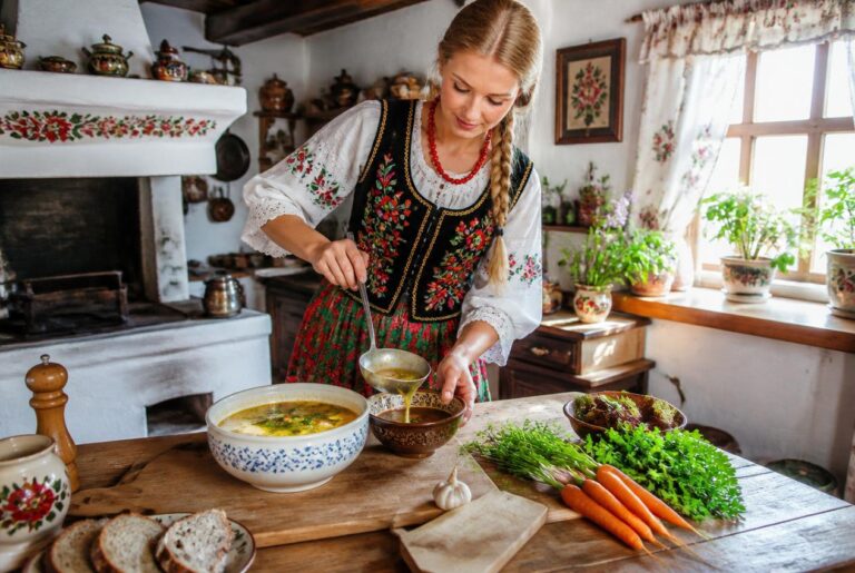 Polish Egg Drop Chicken Soup Recipe