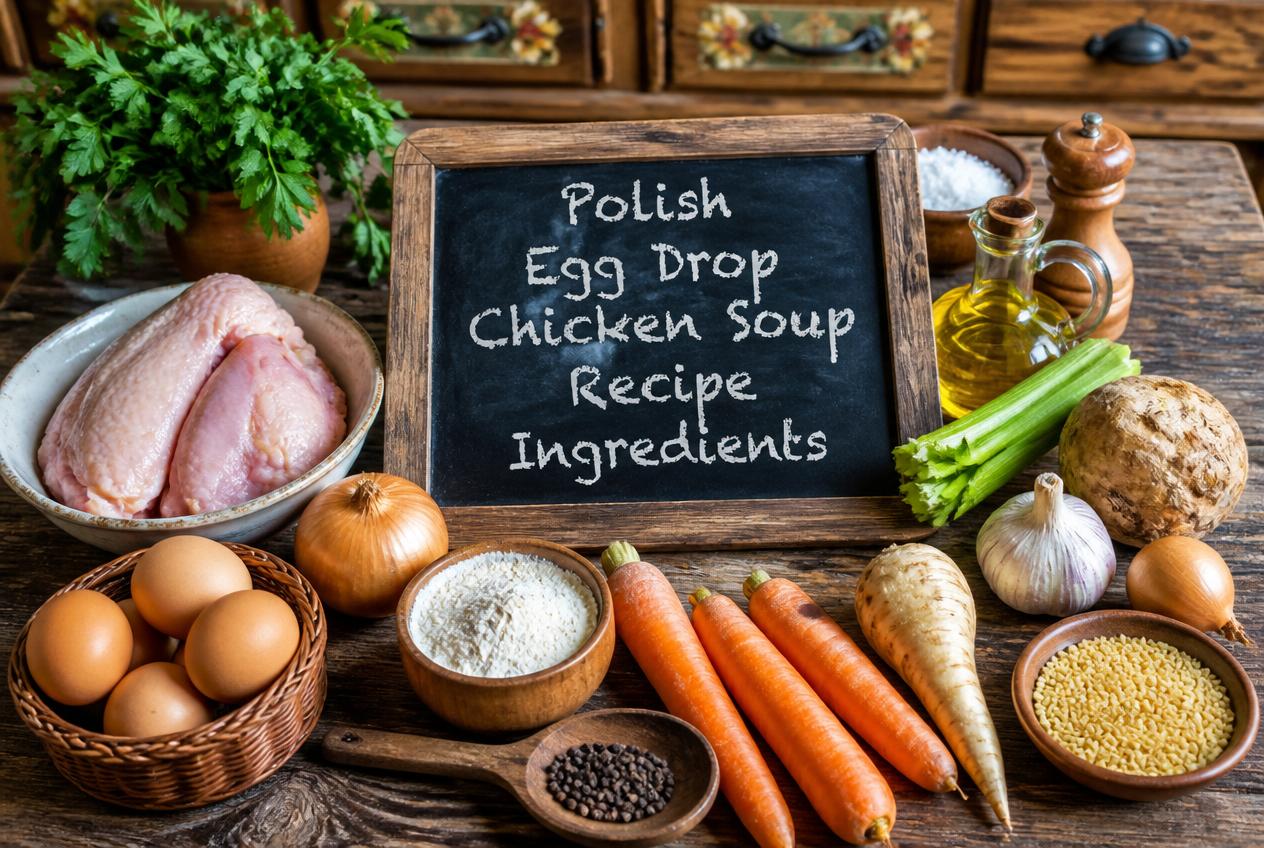 Polish Egg Drop Chicken Soup Recipe
