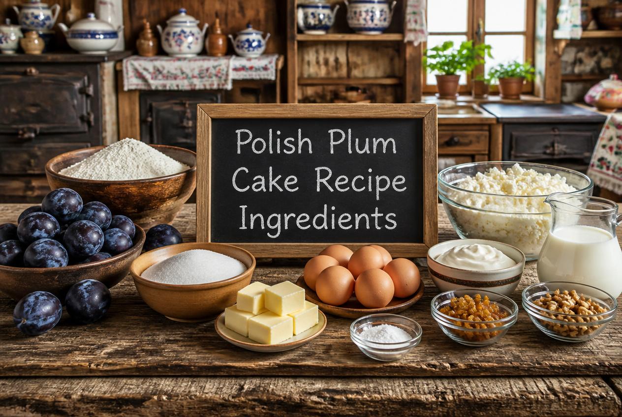 Polish Plum Cake Recipe Ingredients