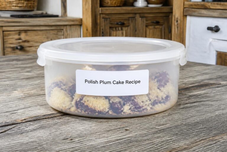 Polish Plum Cake Recipe Storage Tips