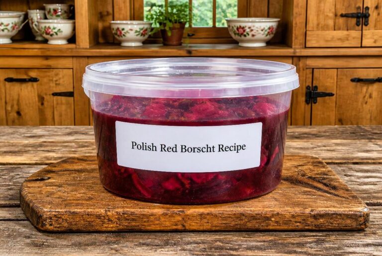 Polish Red Borscht Recipe Storage Tips