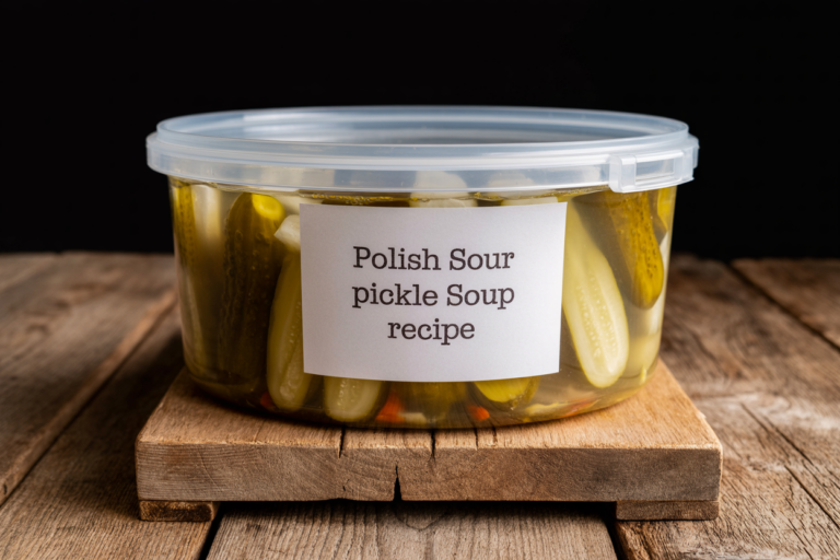 Polish Sour Pickle Soup Recipe Storage Tips