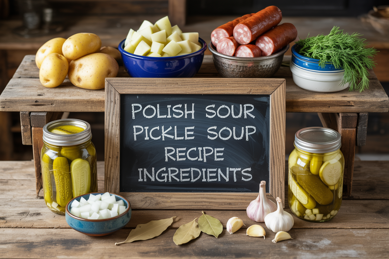 Polish Sour Pickle Soup Recipe Ingredients
