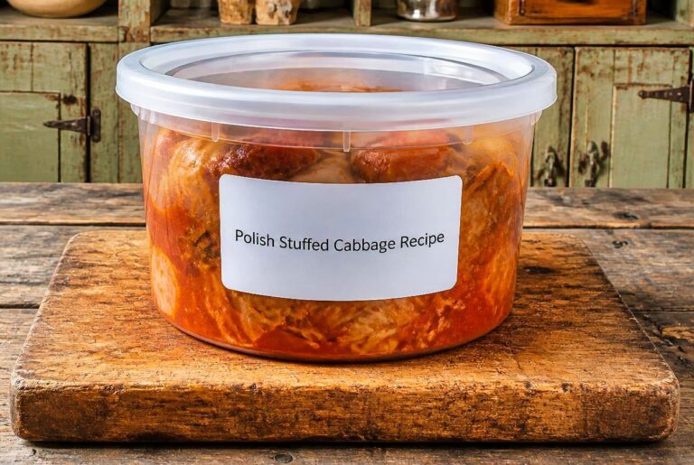 Polish Stuffed Cabbage Recipe Storage Tips