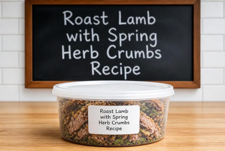 Roast Lamb with Spring Herb Crumbs Recipe Storage Tips