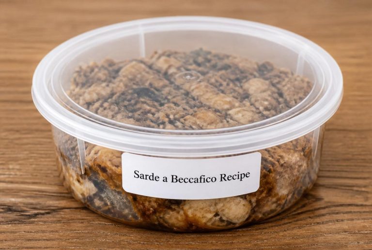 Sarde a Beccafico Recipe Storage Tips