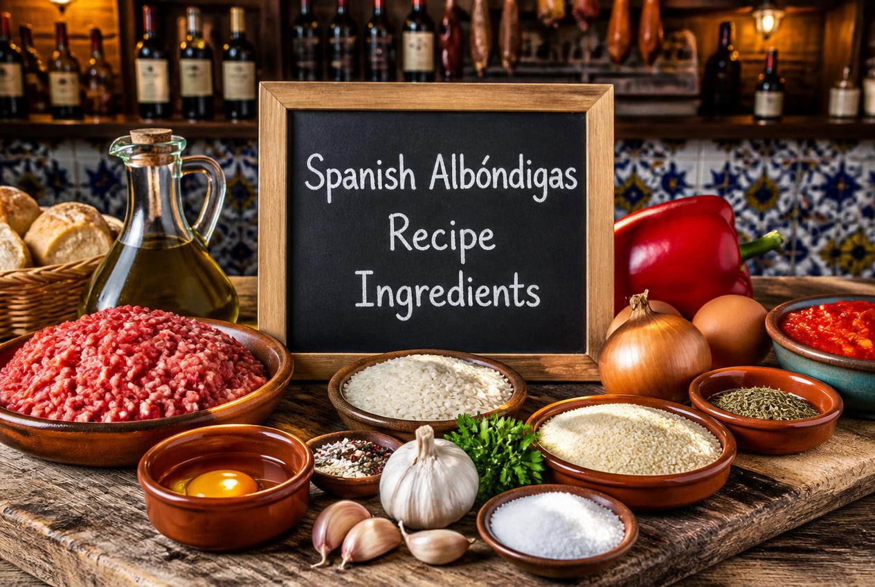Spanish Albóndigas Recipe Ingredients