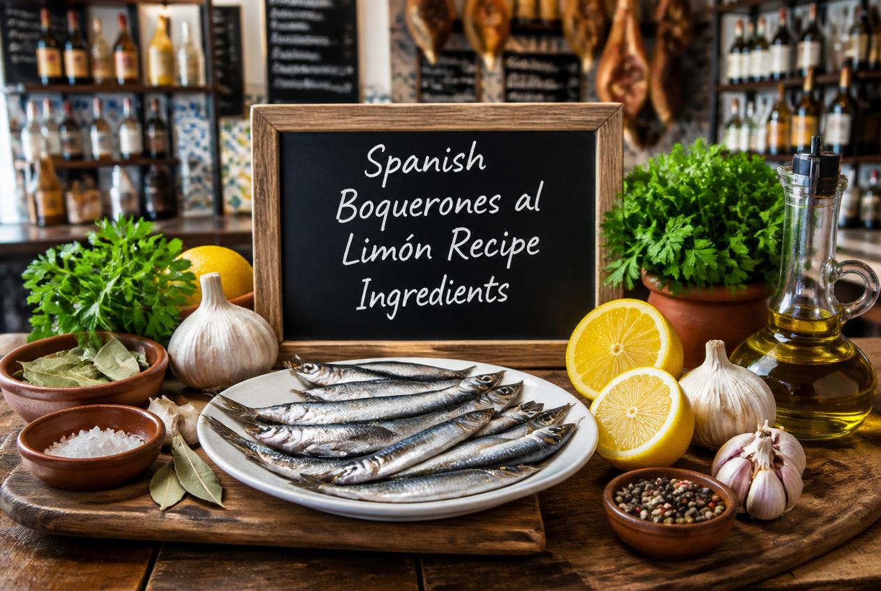Spanish Boquerones al Limón Recipe Ingredients