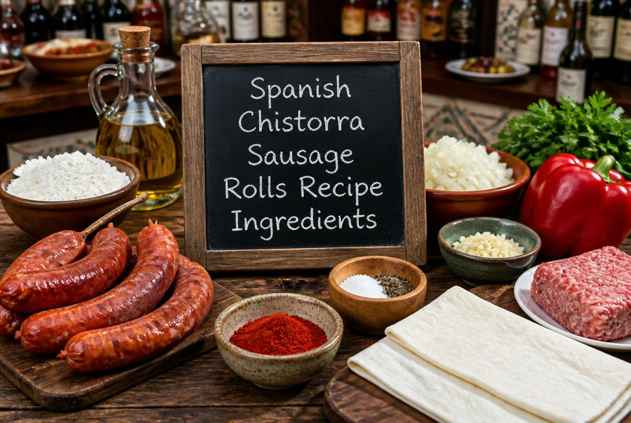 Spanish Chistorra Sausage Rolls Recipe Ingredients