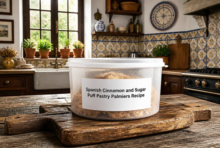 Spanish Cinnamon and Sugar Puff Pastry Palmiers Recipe Storage Tips