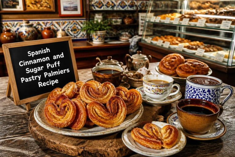 Spanish Cinnamon and Sugar Puff Pastry Palmiers Recipe