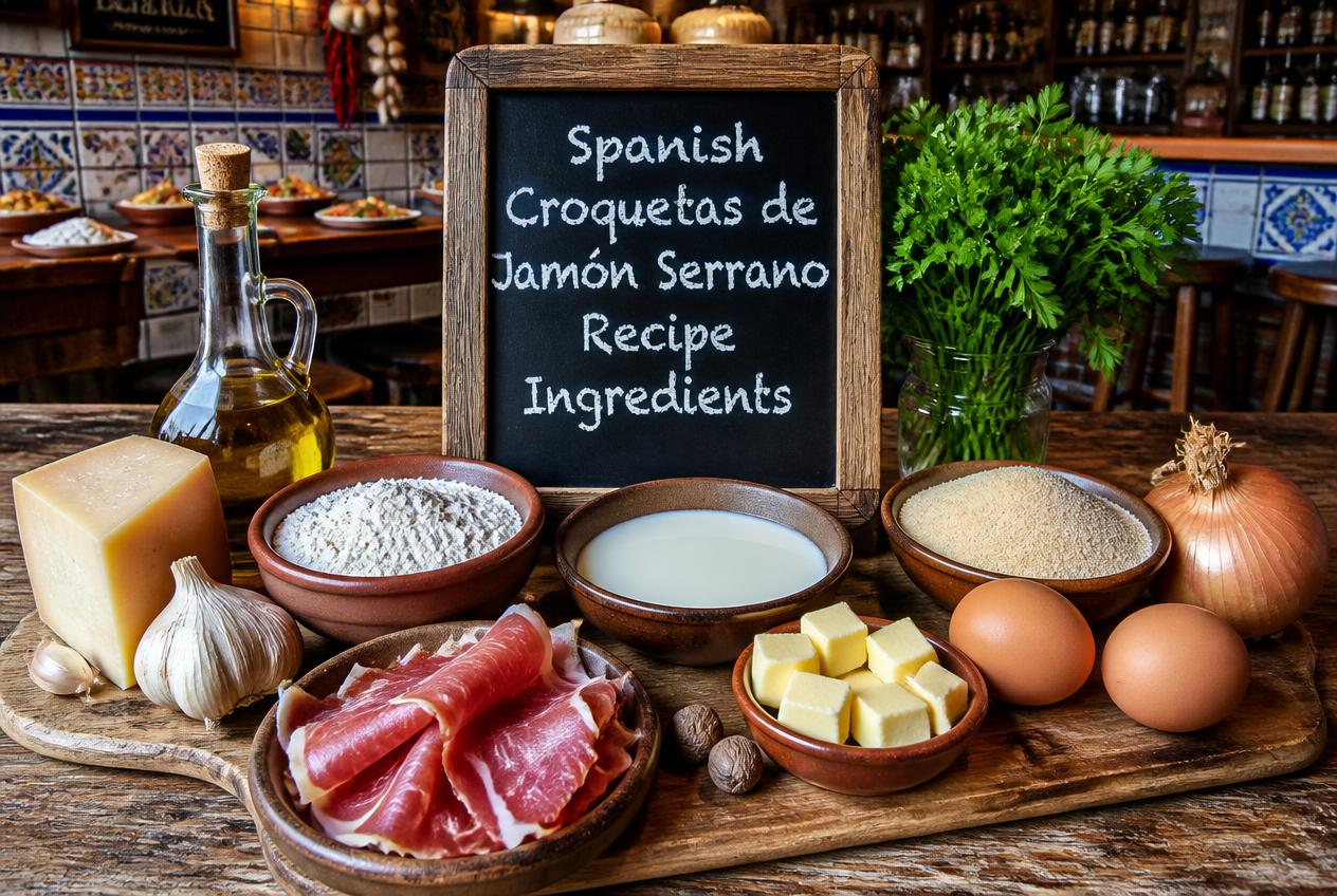 Spanish Croquetas de Jamón Serrano Recipe Ingredients