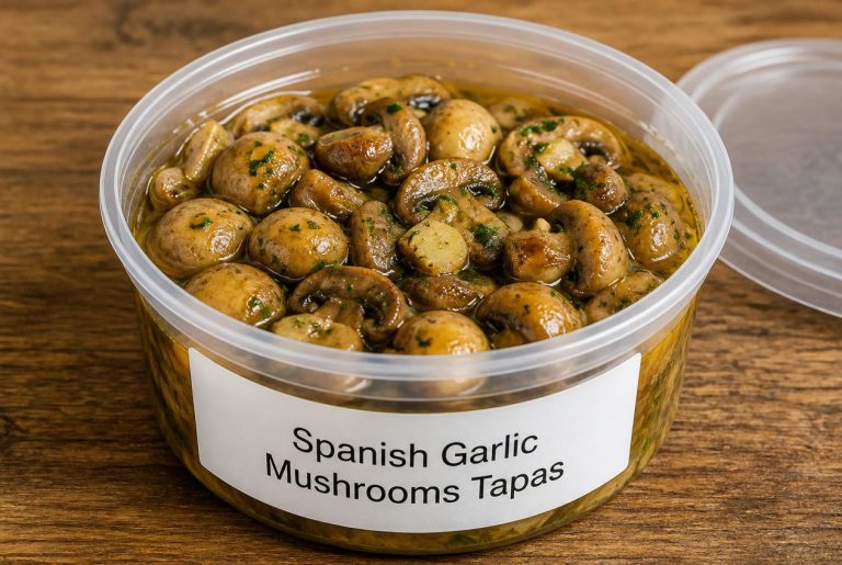 Spanish Garlic Mushrooms Tapas Recipes - Storage