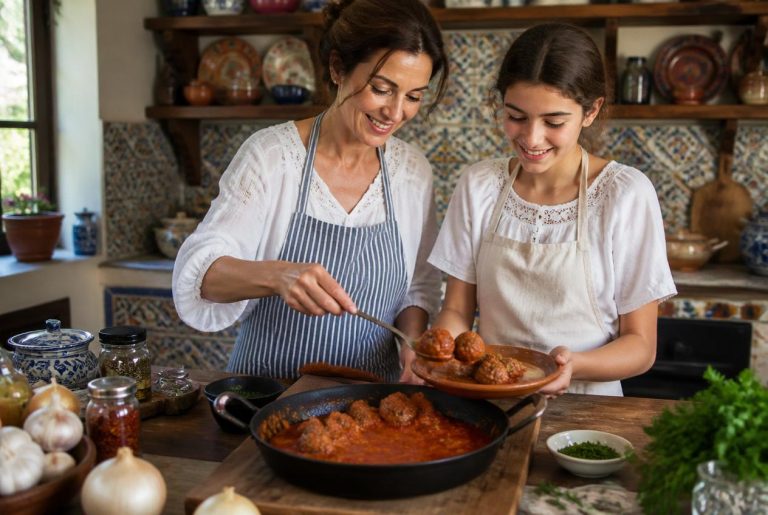 Spanish Meatballs in Tomato Sauce Tapas Recipes - Prep