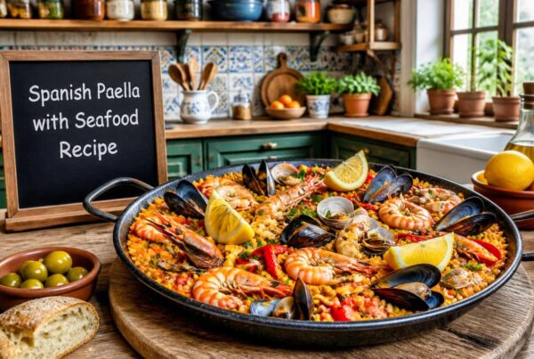 Spanish Paella with Seafood Recipe