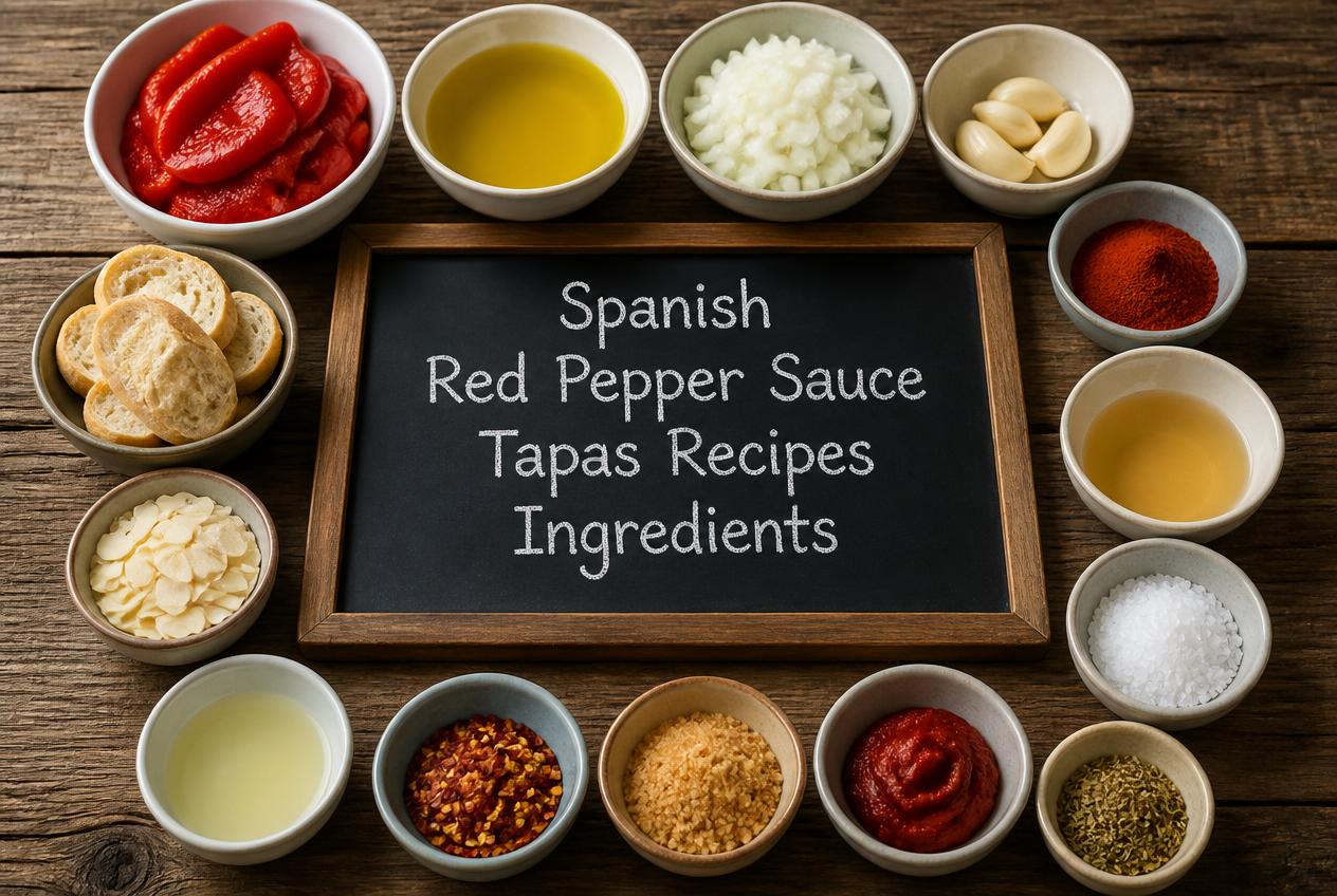 Spanish Red Pepper Sauce Tapas Recipes - Ingredients