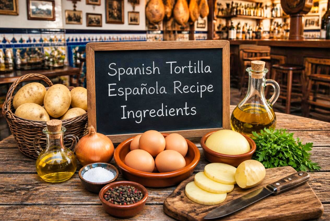 Spanish Tortilla Española Recipe Ingredients