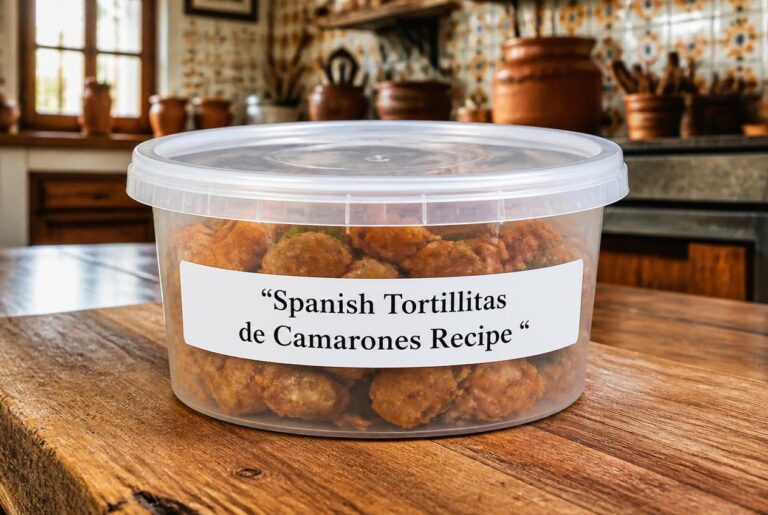 Spanish Tortillitas de Camarones Recipe Storage Tips