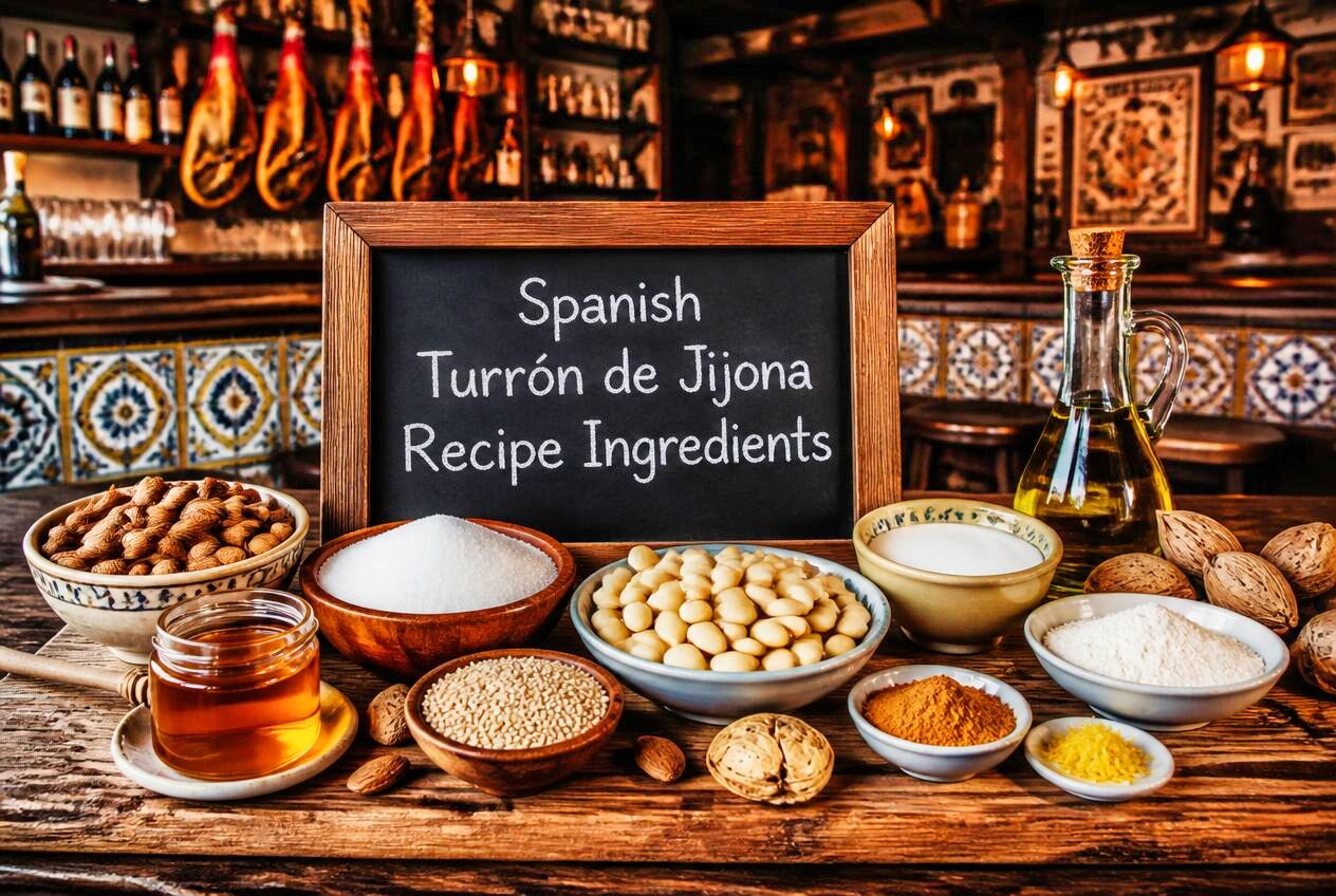 Spanish Turrón de Jijona Recipe Ingredients