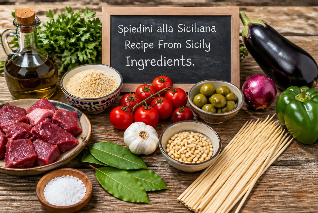 Spiedini alla Siciliana Recipe From Sicily Ingredients
