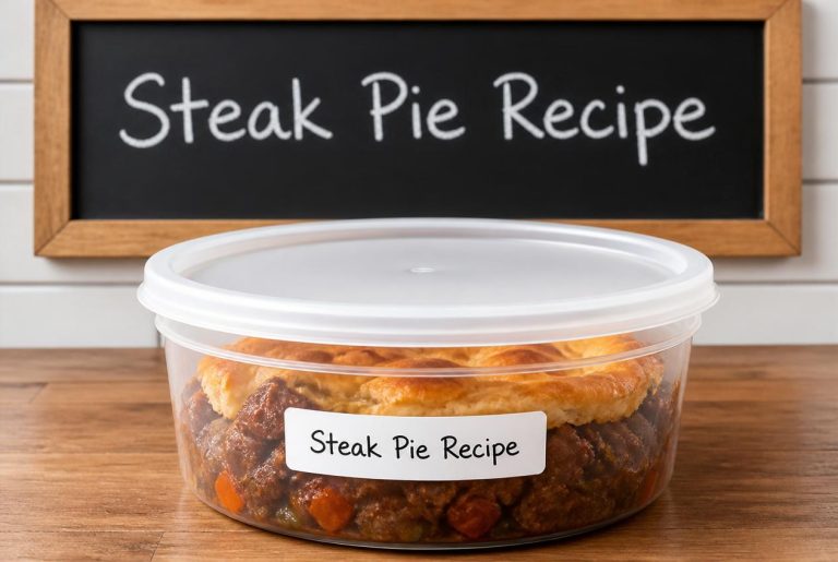 Steak Pie Recipe Storage Tips