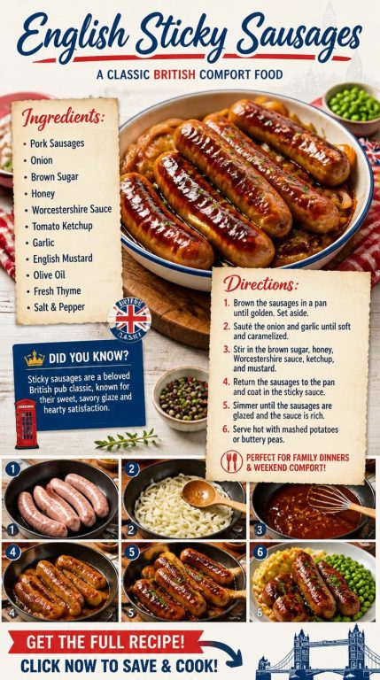 Sticky Sausages Recipe