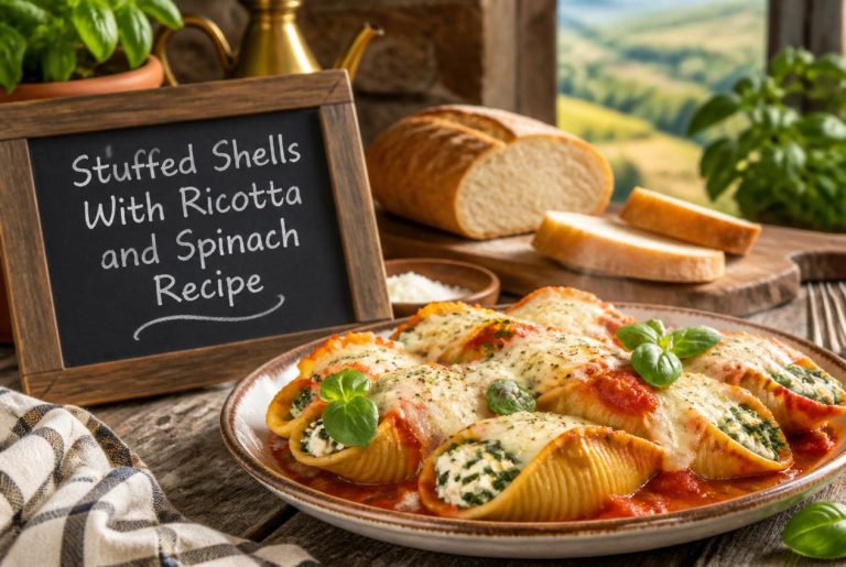 Stuffed Shells With Ricotta and Spinach Recipe