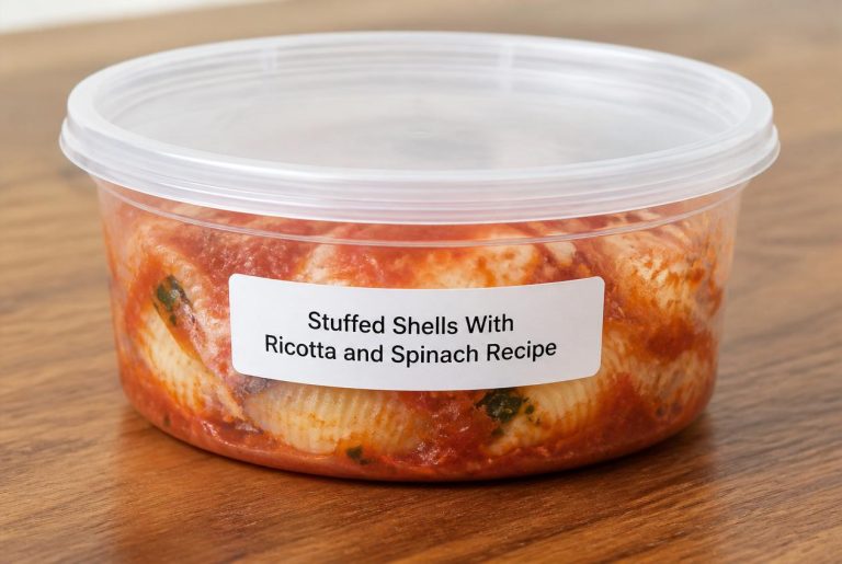 Stuffed Shells With Ricotta and Spinach Recipe Storage Tips
