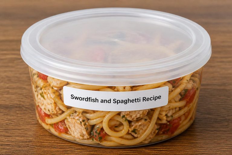 Swordfish and Spaghetti Recipe Storage Tips