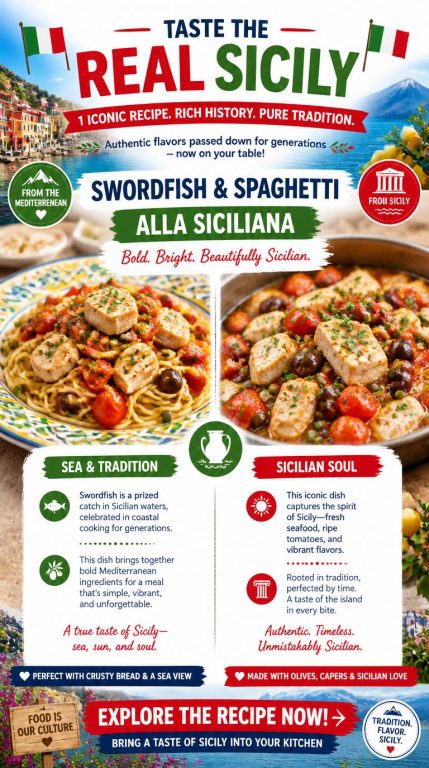 Swordfish and Spaghetti Recipe From Sicily