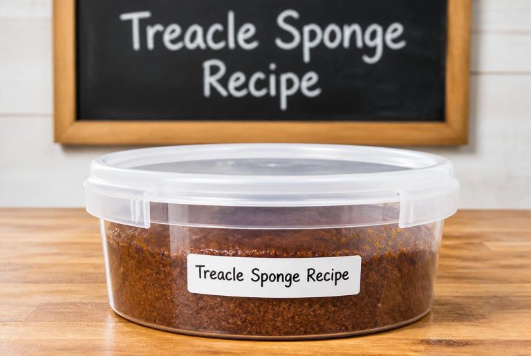 Treacle Sponge Recipe Storage Tips