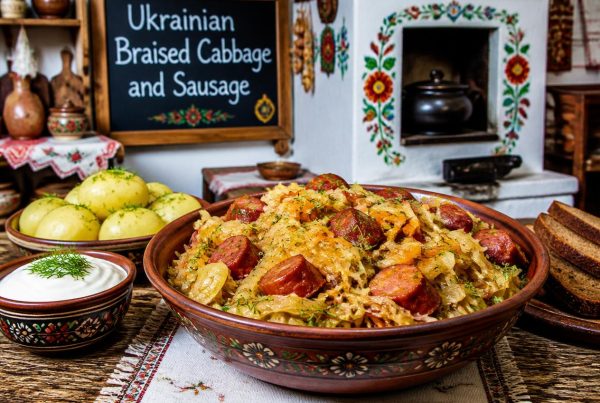 Ukrainian Braised Cabbage and Sausage Recipe