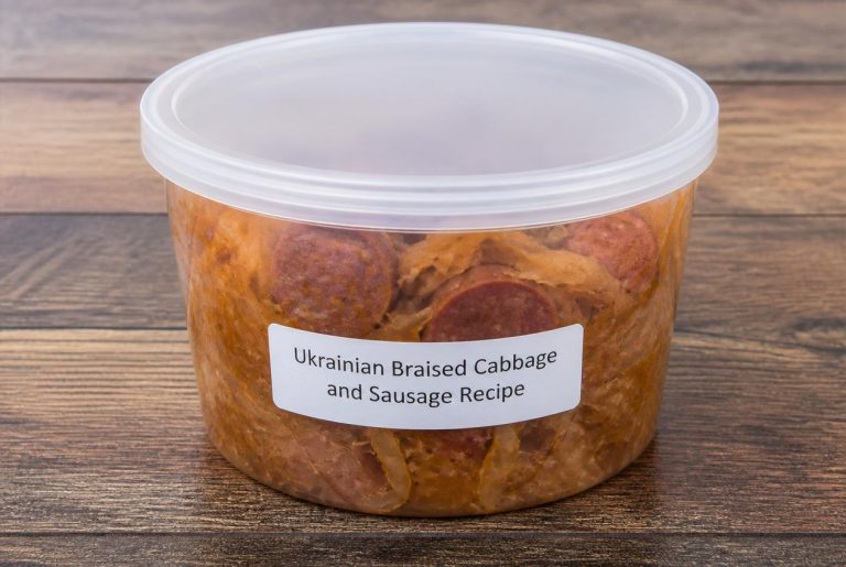 Ukrainian Braised Cabbage and Sausage Recipe Storage Tips