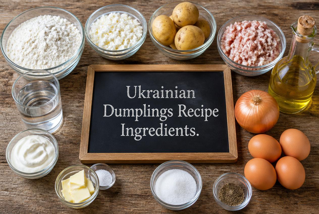 Ukrainian Dumplings Recipe Ingredients