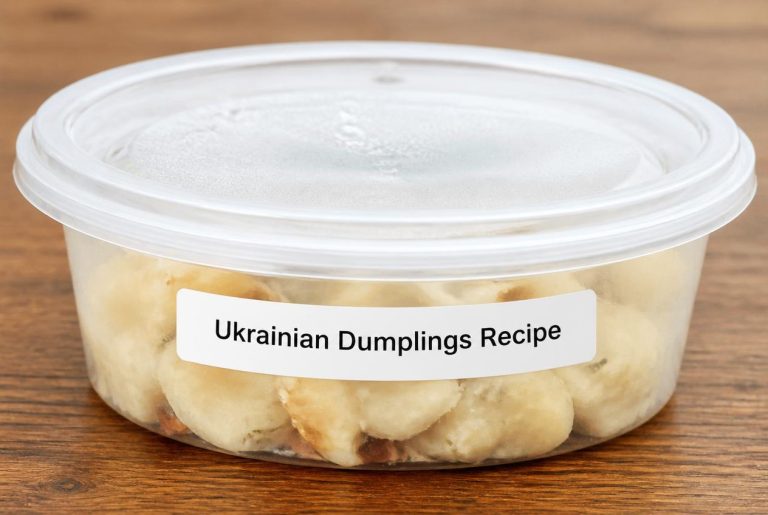 Ukrainian Dumplings Recipe Storage Tips