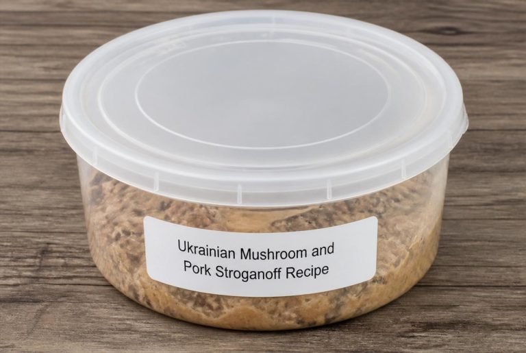 Ukrainian Mushroom and Pork Stroganoff Recipe Storage TIps