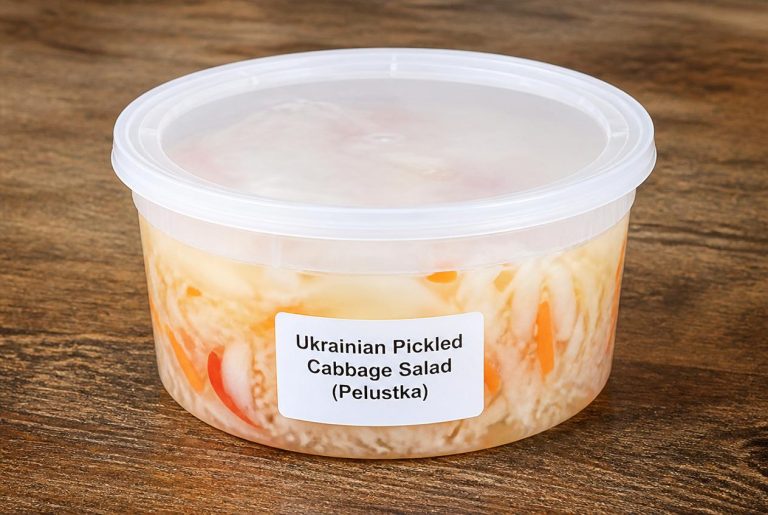 Ukrainian Pickled Cabbage Salad (Pelustka) Storage TIps
