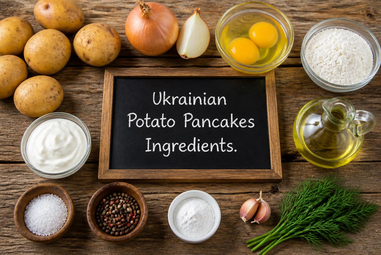 Ukrainian Potato Pancakes Ingredients