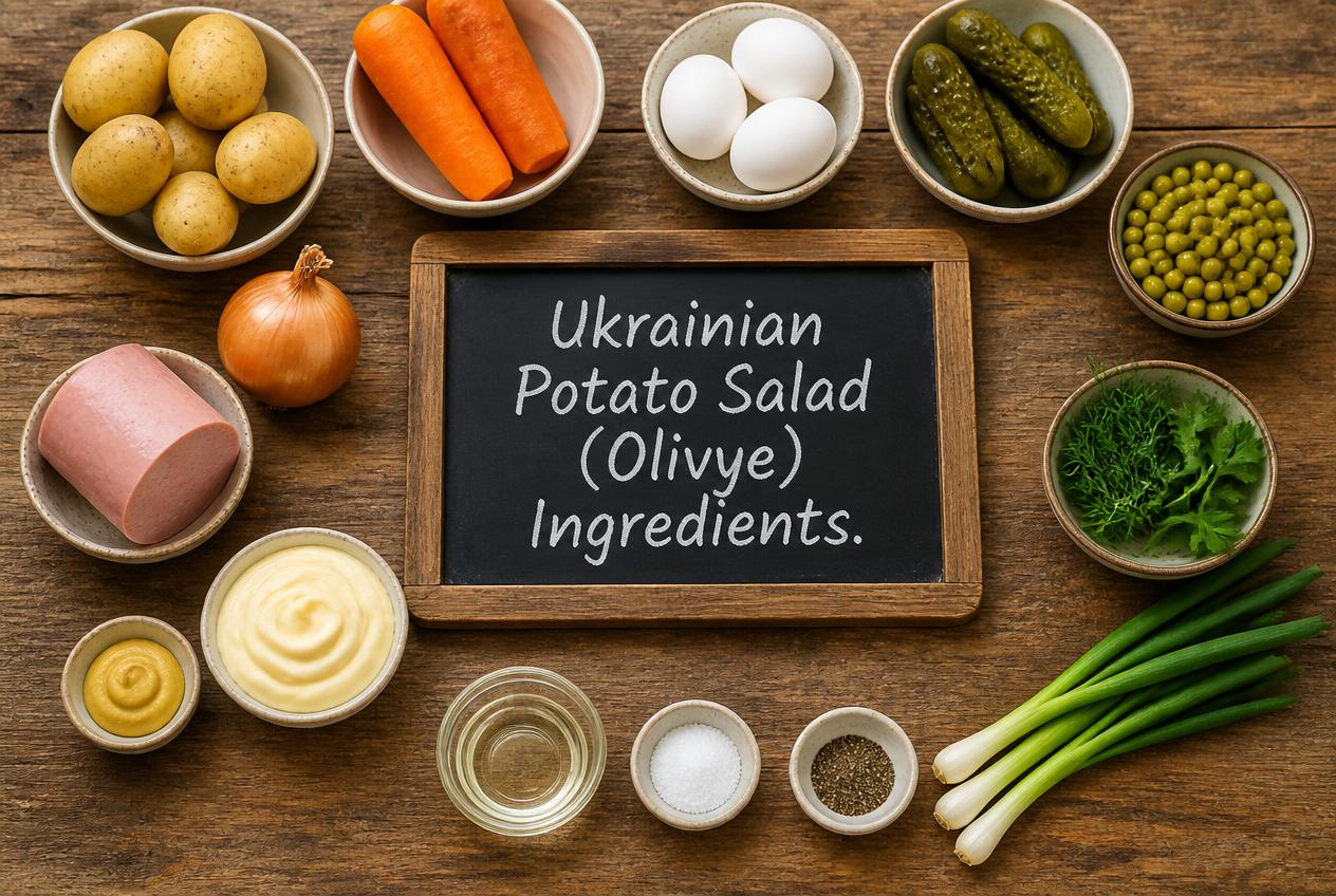 Ukrainian Potato Salad (Olivye) Ingredients