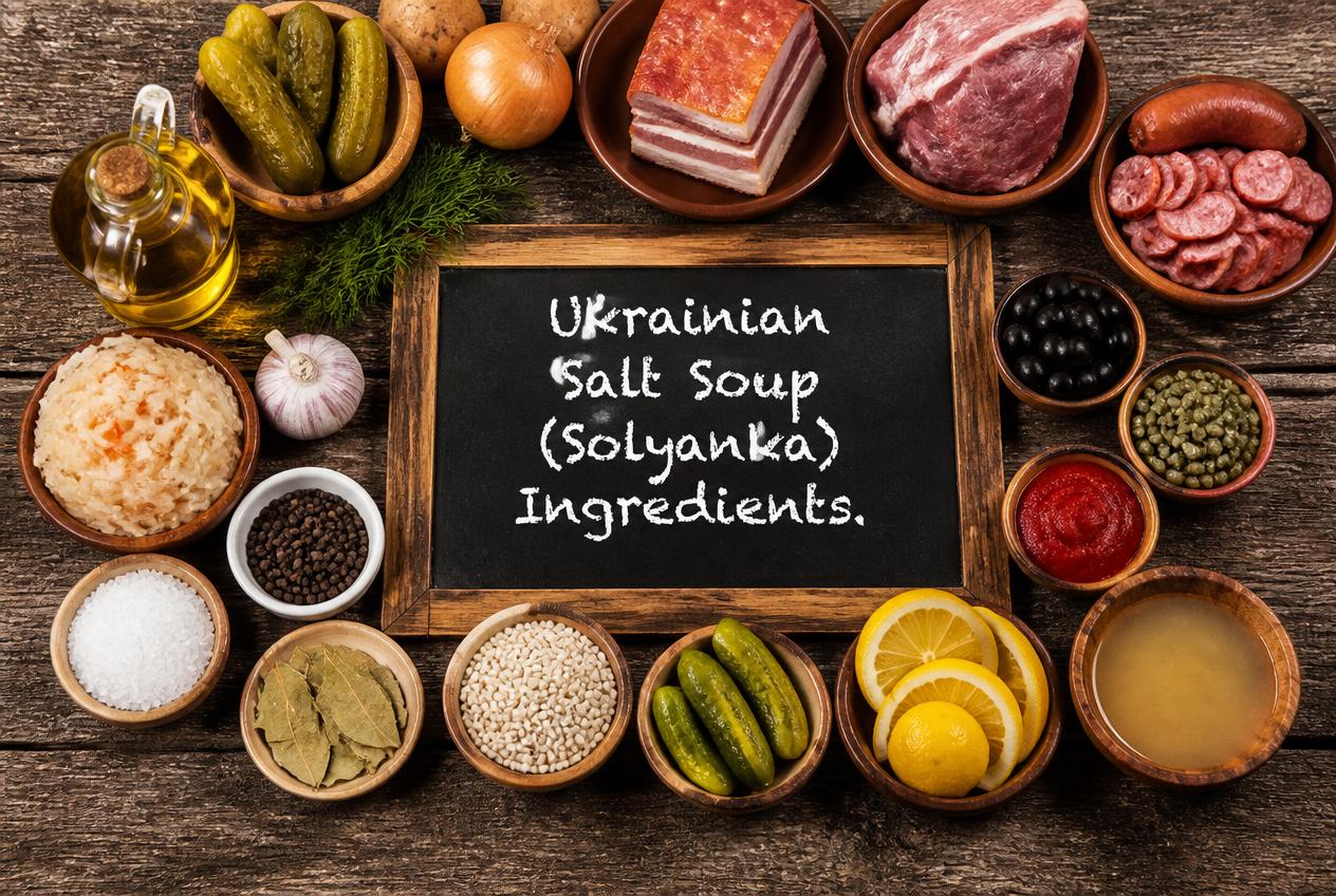 Ukrainian Salt Soup (Solyanka) Ingredients