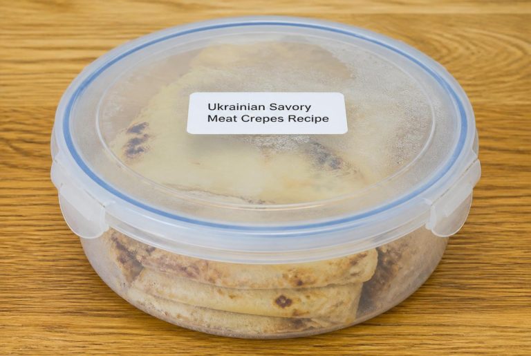 Ukrainian Savory Meat Crepes Recipe Storage Tips