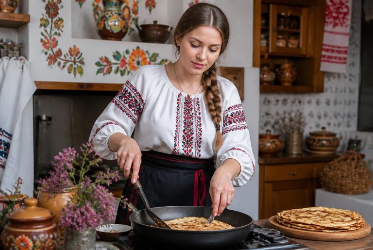 Ukrainian Savory Meat Crepes Recipe Cooking TIps