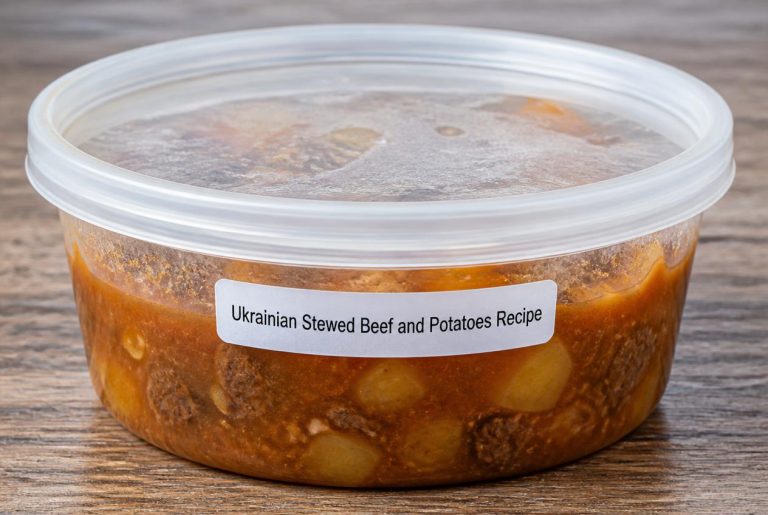 Ukrainian Stewed Beef and Potatoes Recipe Storage TIps