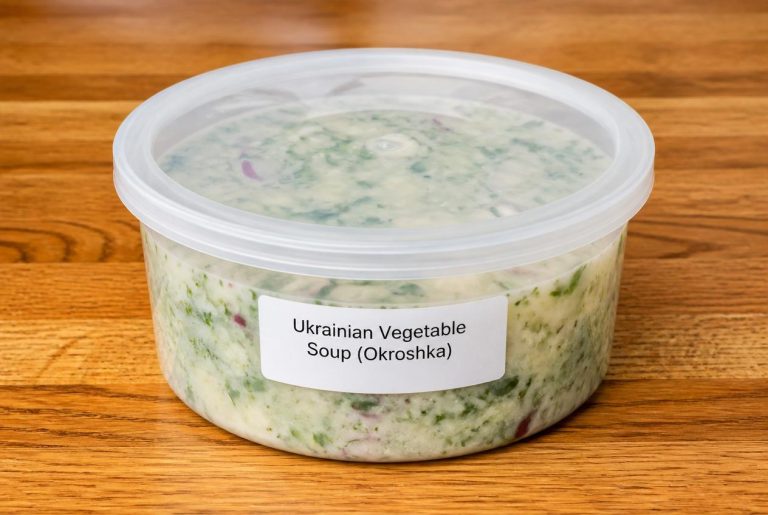Ukrainian Vegetable Soup (Okroshka) Storage Tips